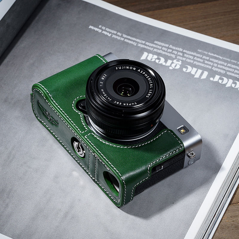 X-E5 가죽 케이스 장착 정면