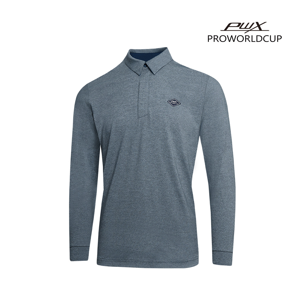 [PWX]Q123-3301-1TN 남성 스트라이프 카라티셔츠 - 상품 이미지