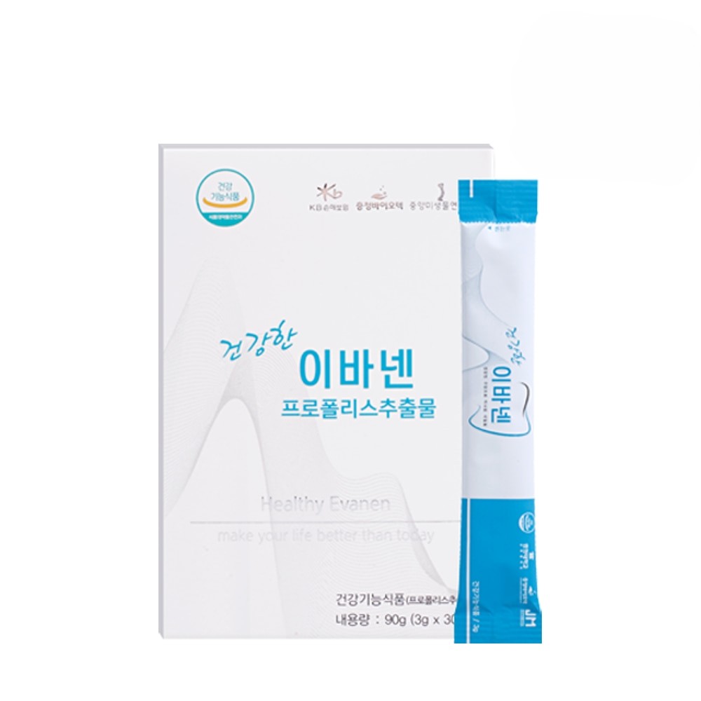 건강한 이바넨 프로폴리스 추출물 덴티플러스 덴티구강 가루 스틱 약1개월 30포, 2개 - 상세 이미지 3