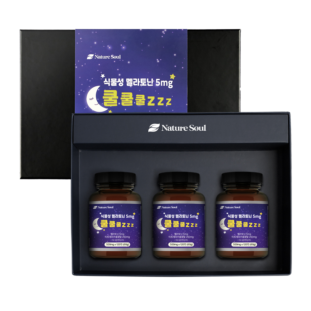 [추석선물세트+쇼핑백 총6개월분]  식물성 멜라토닌5mg 함유 쿨쿨쿨zzz 360정, 1개 이미지 8