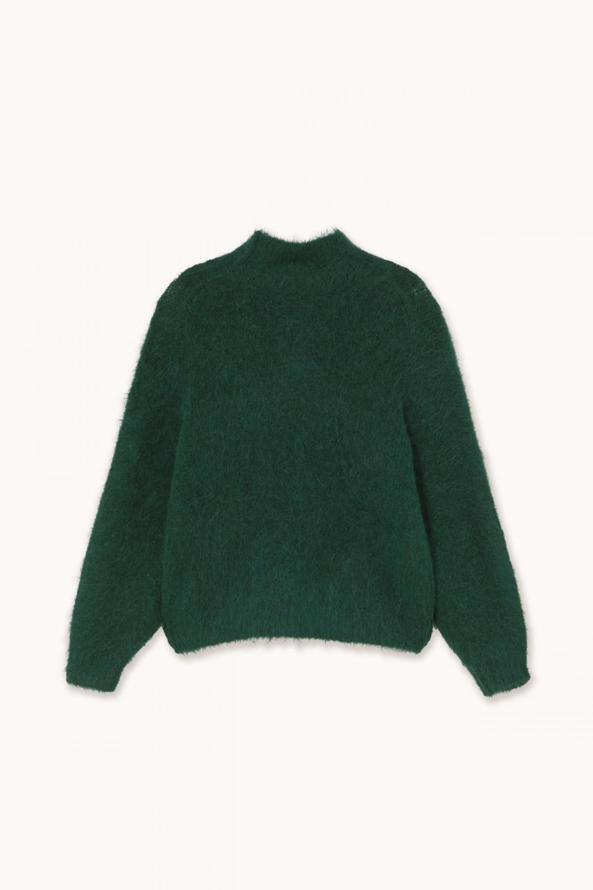 타이니코튼 테크니컬 하이넥 그린 스웨터 AW25-672M22 ONE COLOR - 상세 이미지 2