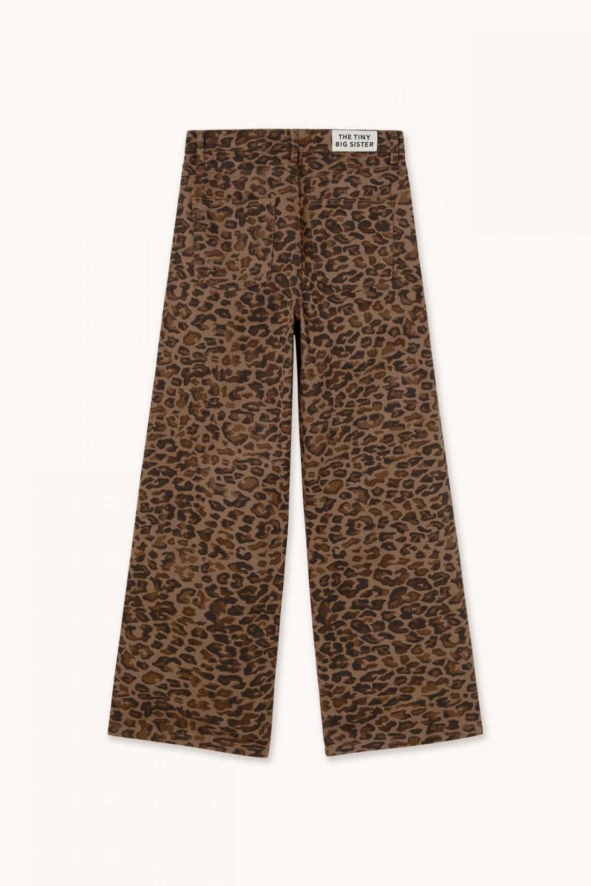 타이니코튼 애니멀 프린트 모카 와이드 롱 팬츠 AW25-651S37 MOCHA - 상세 이미지 2