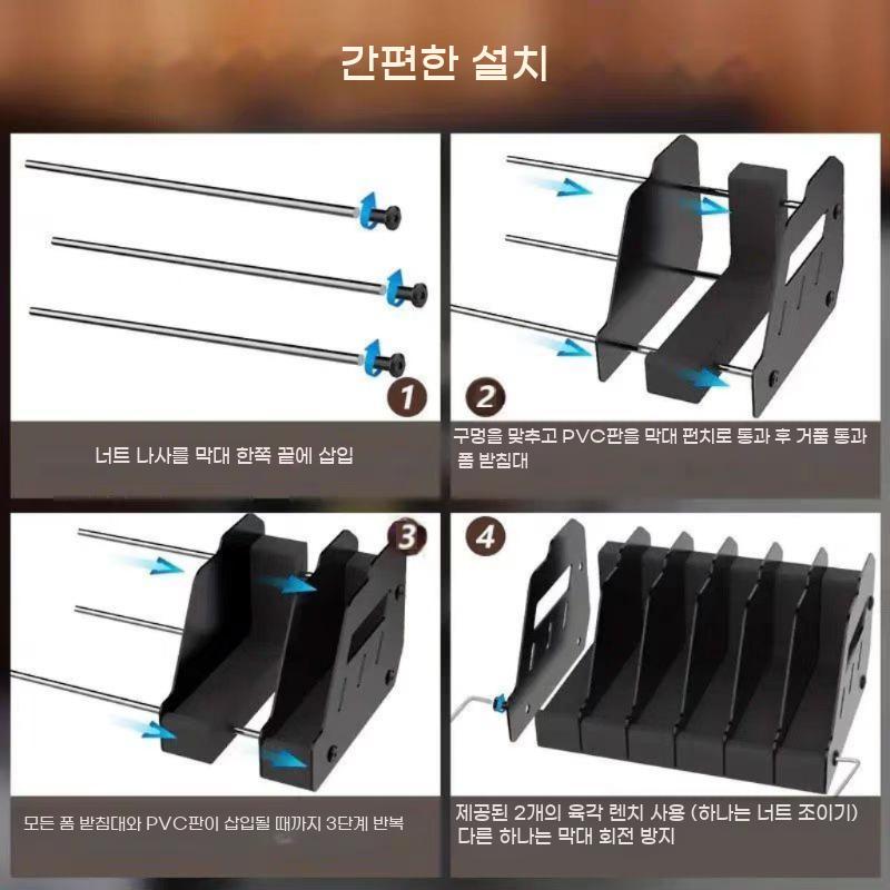 권총거치대 건스탠드 받침대 서바이벌 전시 서랍 목재 손총거치대 진열대 - 상세 이미지 4