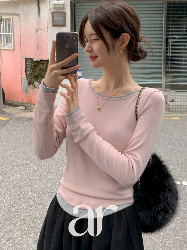 [자체제작] (MADE) 프리미엄 보트넥 데일리 긴팔 티셔츠 ts4706 - 상세 이미지 3