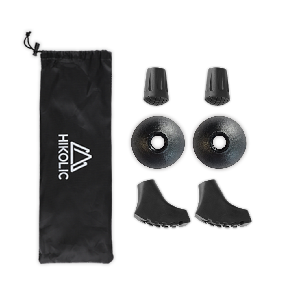 등산스틱 2개 1세트 두랄루민 7075 튼튼한 접이식 5단 노르딕워킹