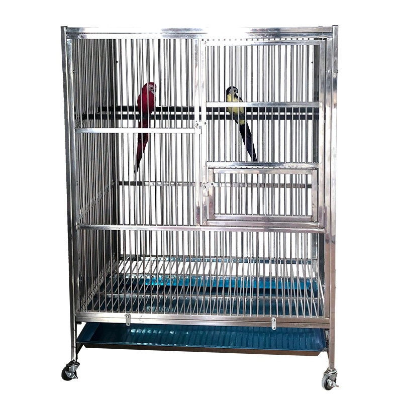 새장 새집 용품 케이지 훈련 사각 새 날림장 대형 장난감 앵무새 놀이터 55x55x90cm - 상세 이미지 5