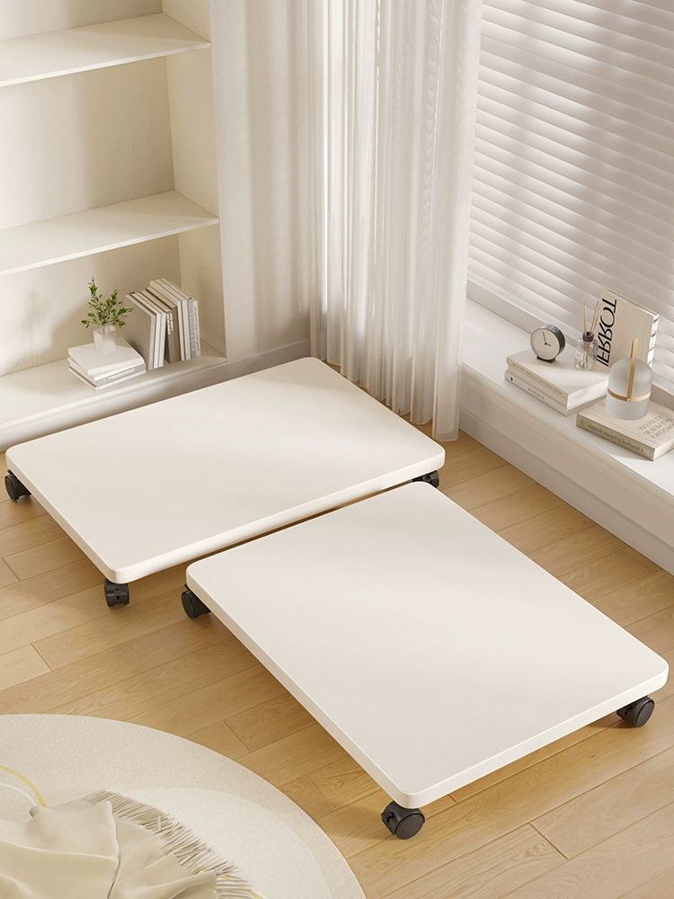 이동식화분 받침대 60cm 바퀴가 50cm 철제 화분 물받이 내추럴우드 40x45x6.2cm 1단 1x1cm - 상품 이미지