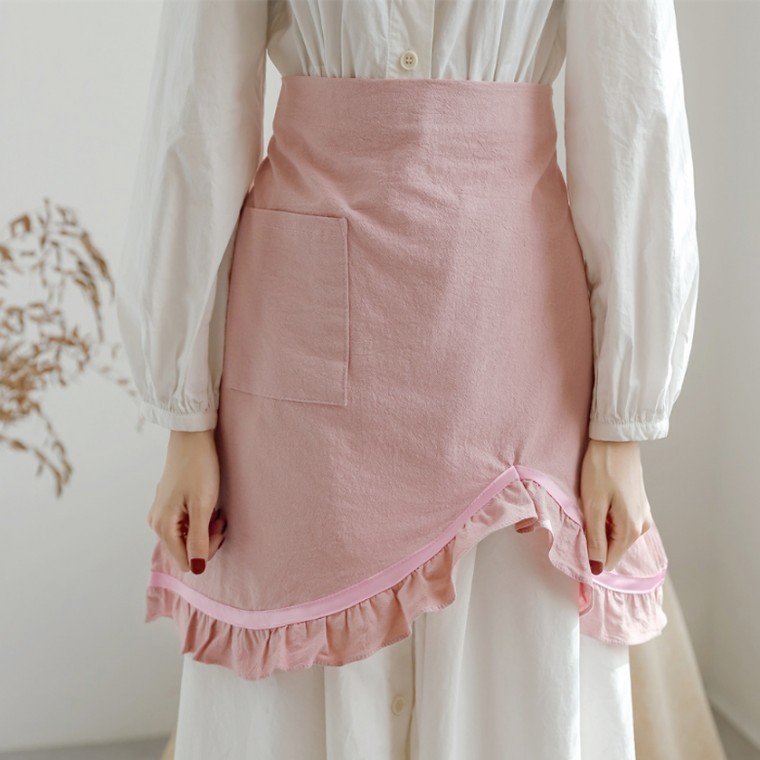 러블리 순면소재 하프셔링 앞치마