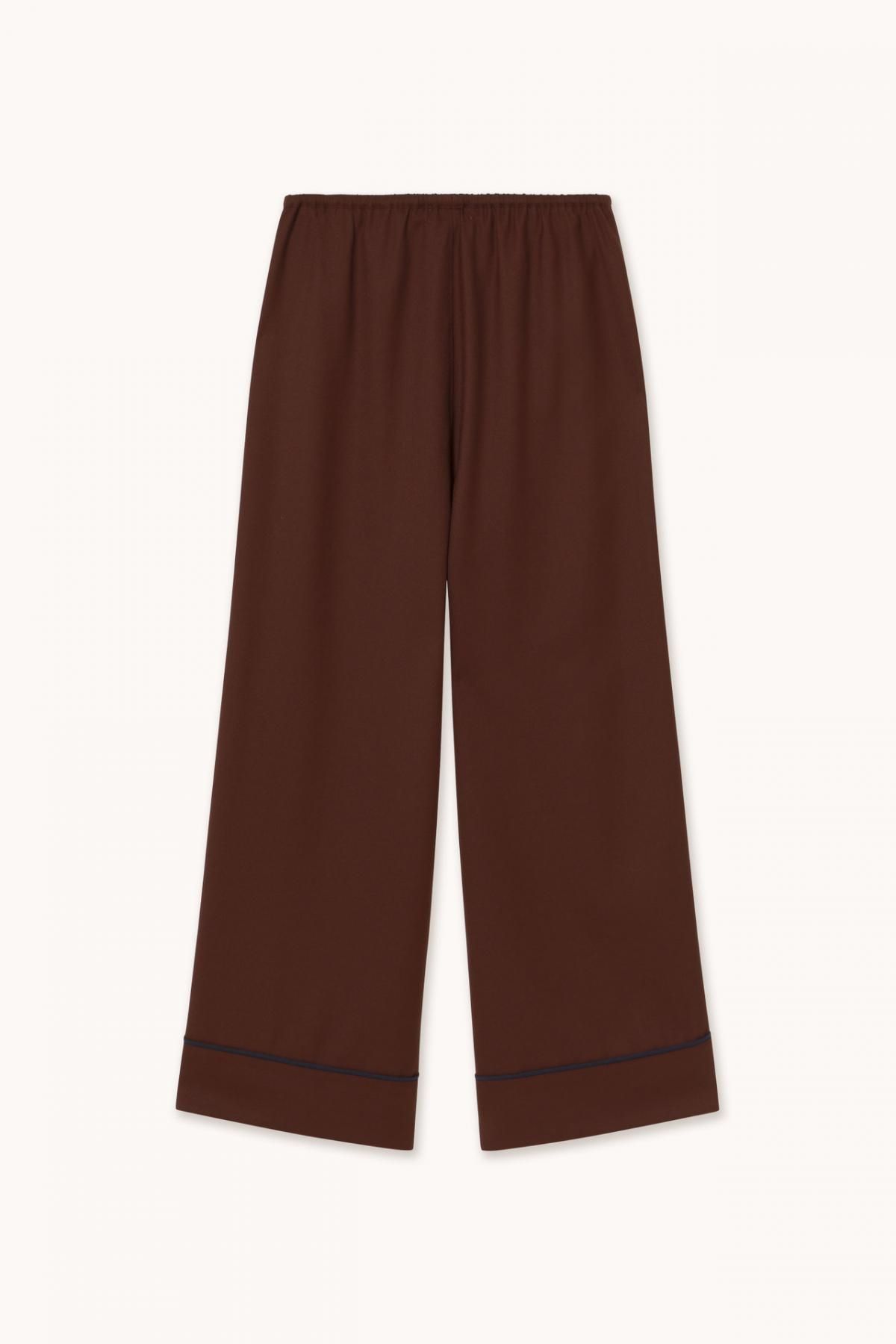 타이니코튼 브라운 캐주얼 울 와이드 팬츠 AW25-741S39 ONE COLOR - 상세 이미지 2