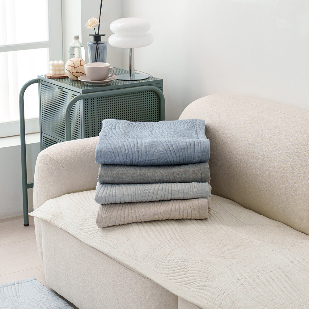 순면 쇼파 패드 60수 아사 누빔 논슬립 미끄럼방지 3인용