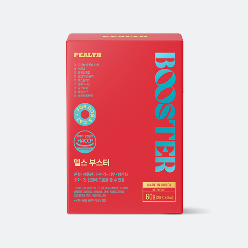 펠스 부스터 강아지 고양이 관절 체중관리 피부 소화 간 영양제 30포, 2개 - 상세 이미지 3