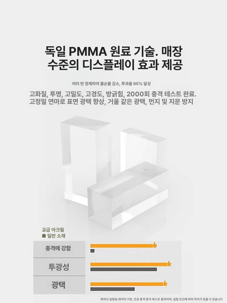아크릴 피규어 장식장 정리대 정리함 진열장 가챠 전시 진열대 투명 피규어진열 레고진열 5단 50cm 블랙 - 상세 이미지 4