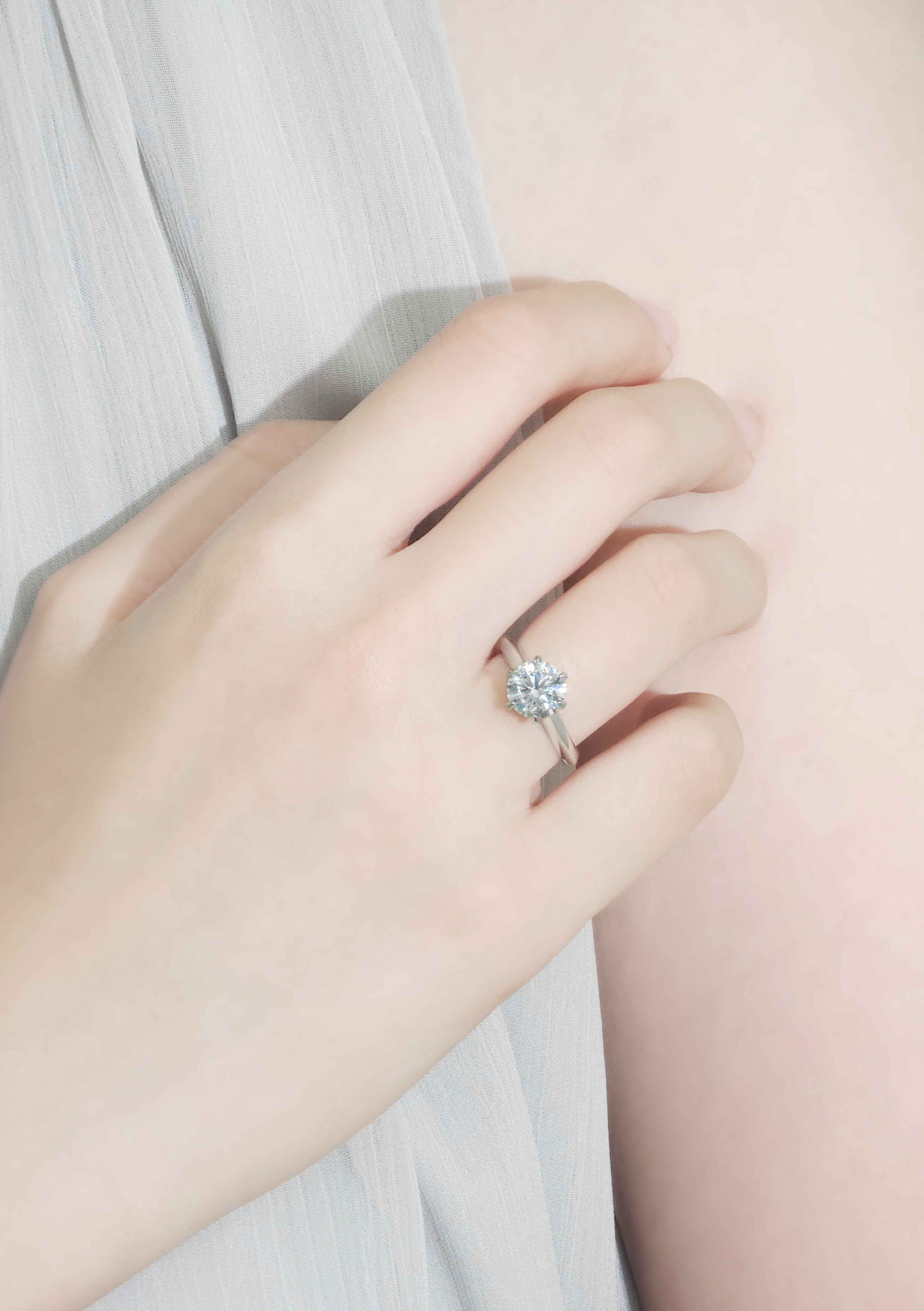 2캐럿 랩다이아 반지 솔리테어링 IGI 랩다이아몬드 14k 18k 이미지 6