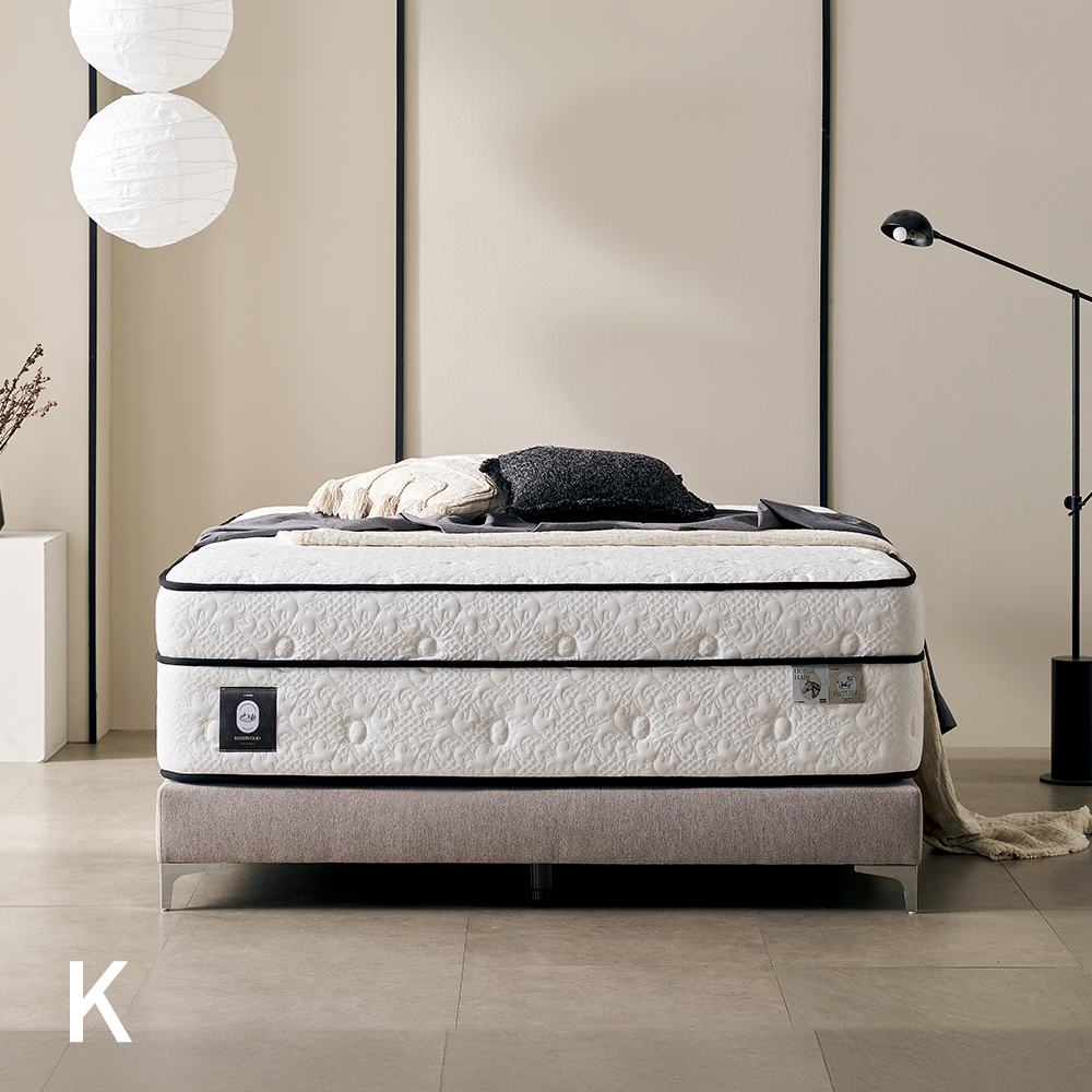 쉐우드가구 카발리 CAVALLI 말총 양모 독립/포켓 스프링 매트리스 44cm, K(킹) - 메인 이미지