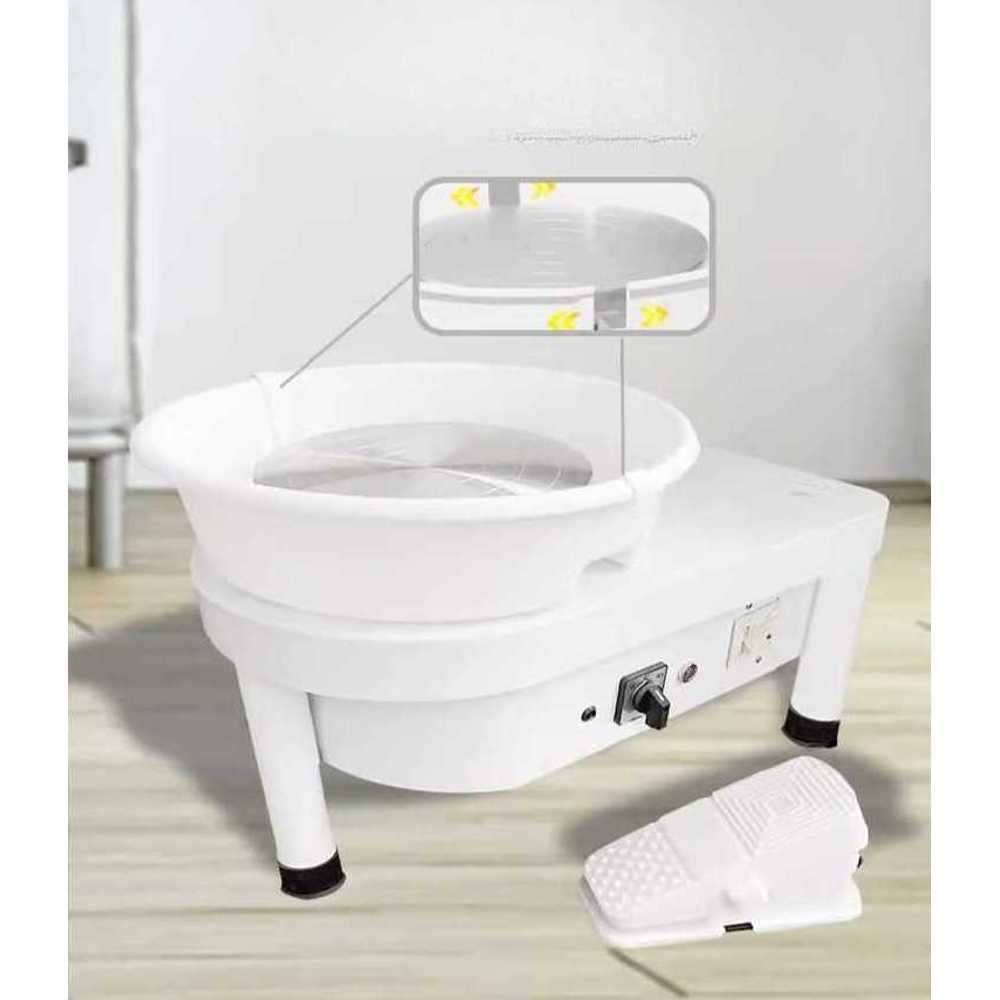 도예용 전기 물레 전동 성형기 도자기 제작 공방 장비 250W 다이얼 속도 조절 - 상품 이미지
