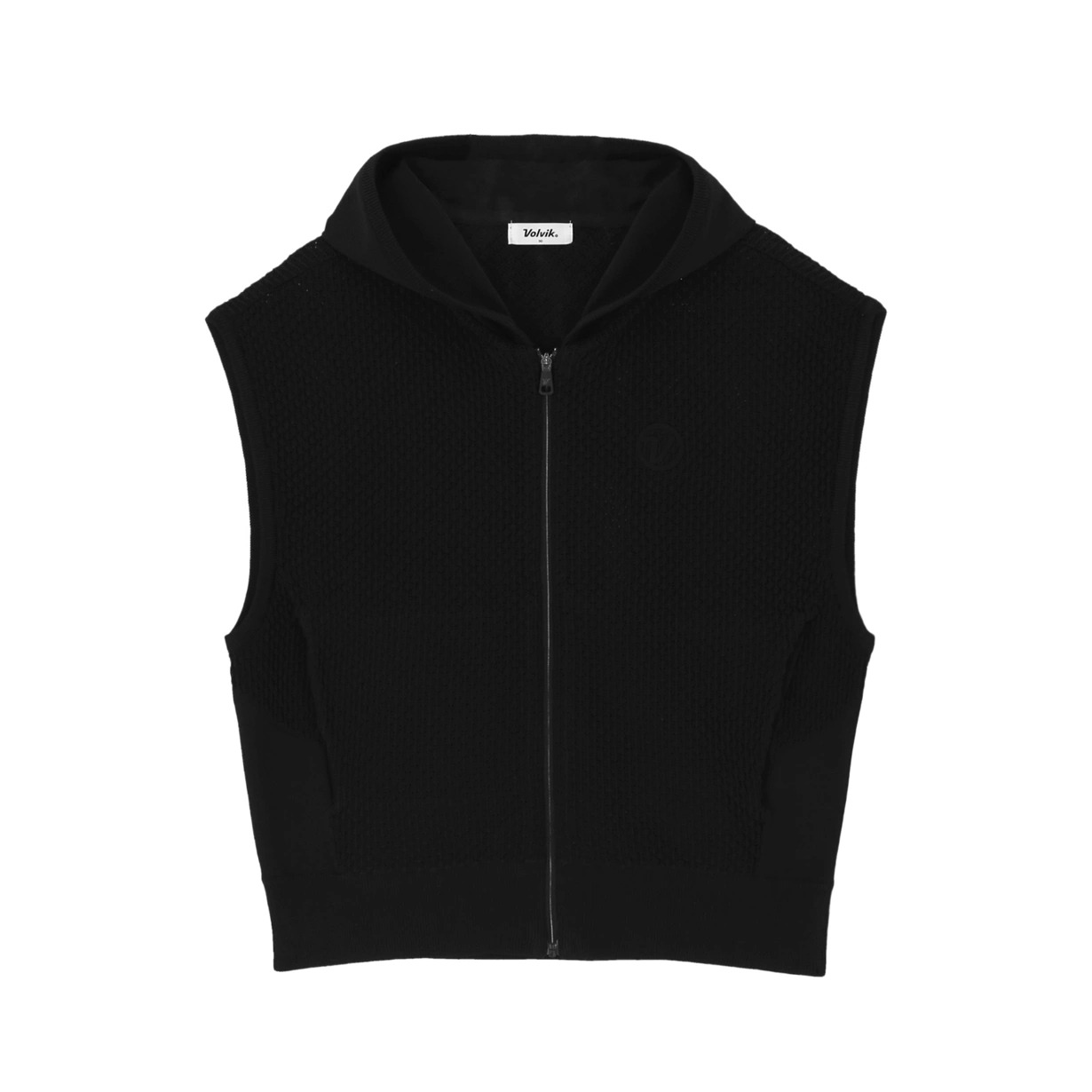 볼빅 골프웨어 여성골프조끼 간절기 풀집업 후드 니트 베스트 VLKVP802 - 상세 이미지 2