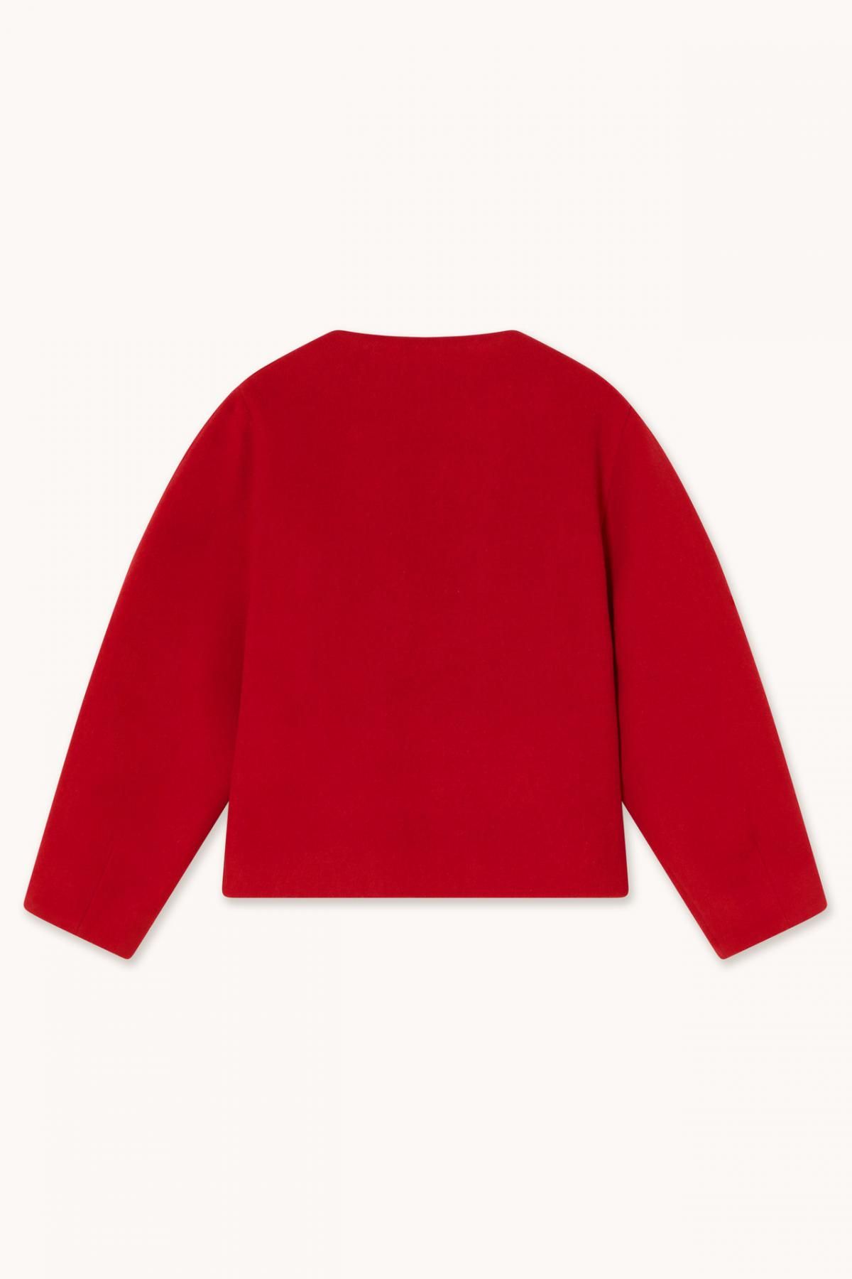 타이니코튼 더블버튼 레드 울 테크니컬 재킷 AW25-795S47 ONE COLOR - 상세 이미지 2