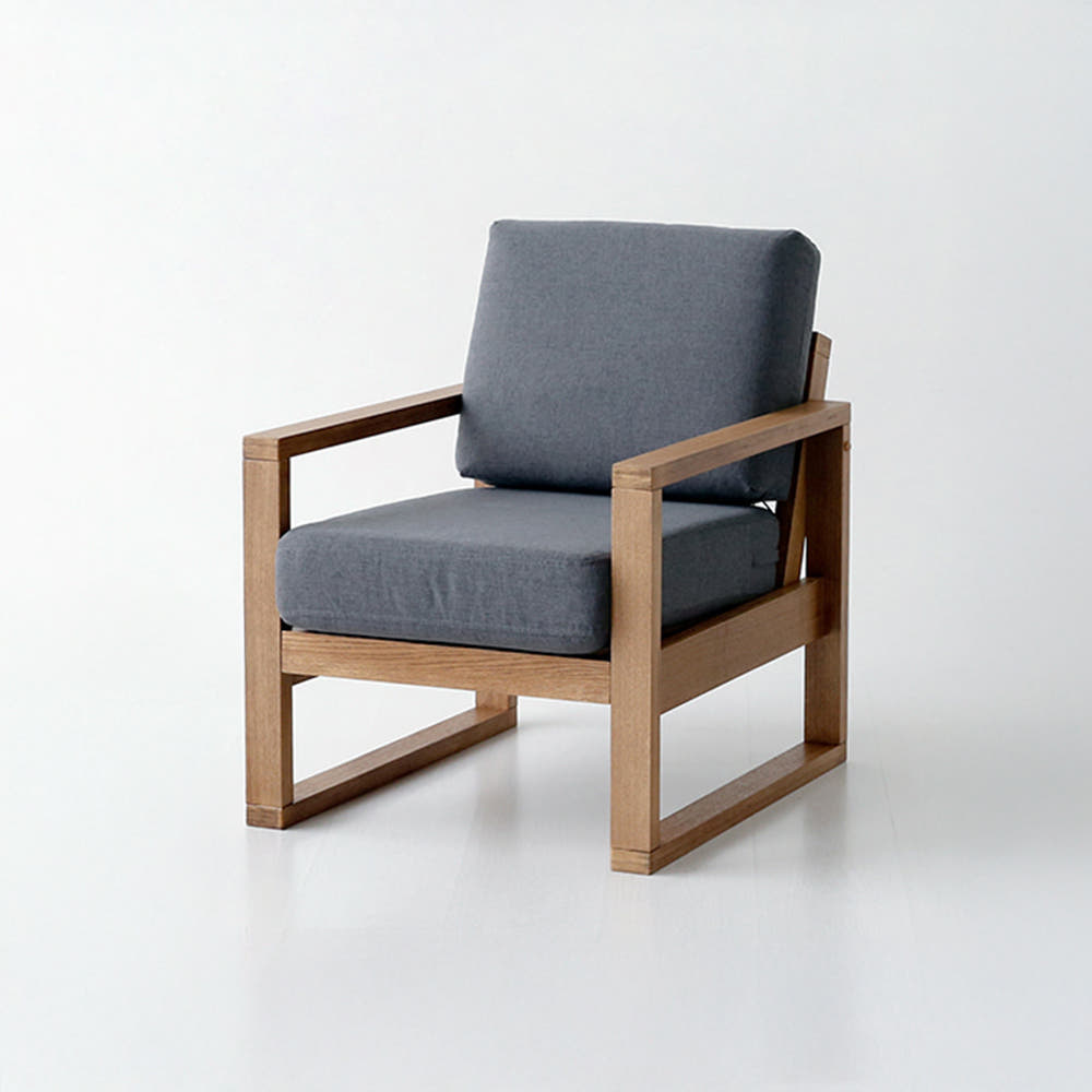 ETAN 1인소파 브라운/라이트그레이 1717.3050, 1인용