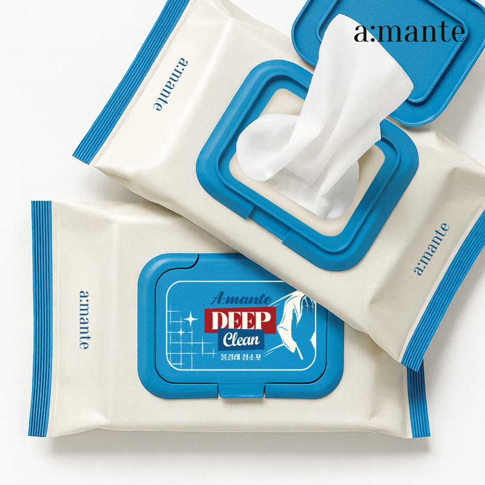 아망떼 딥클린 물걸레청소포 밀대 먼지 바닥 청소물티슈 대형 5팩 150매
