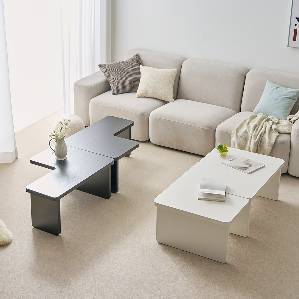 듀오 1+1 E0 확장형 거실 소파테이블 침실 침대 사이드 협탁 테이블