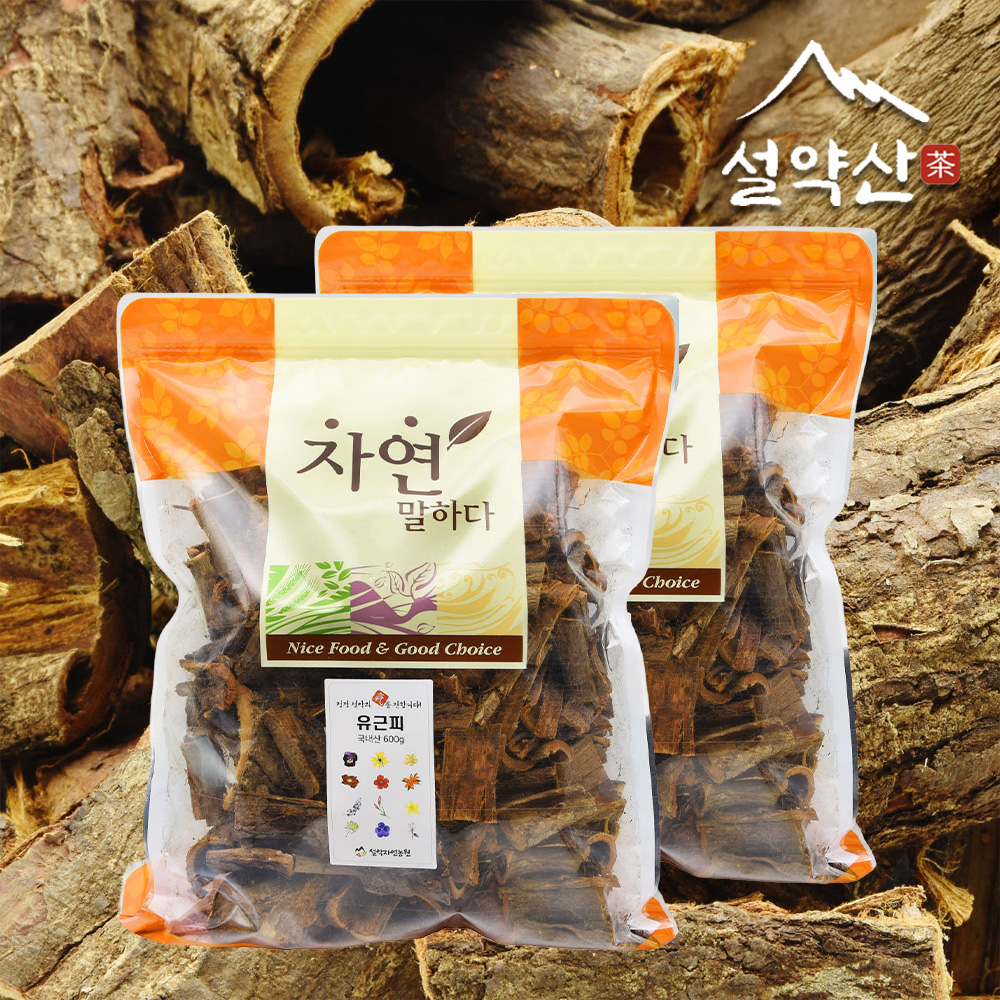 1+1 설약산 국산 유근피 뿌리껍질 느릅나무껍질 600g 강원도 사회적경제 마을기업 - 상품 이미지