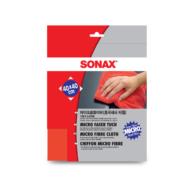SONAX 소낙스 마이크로화이버 초극세사 타월 레드