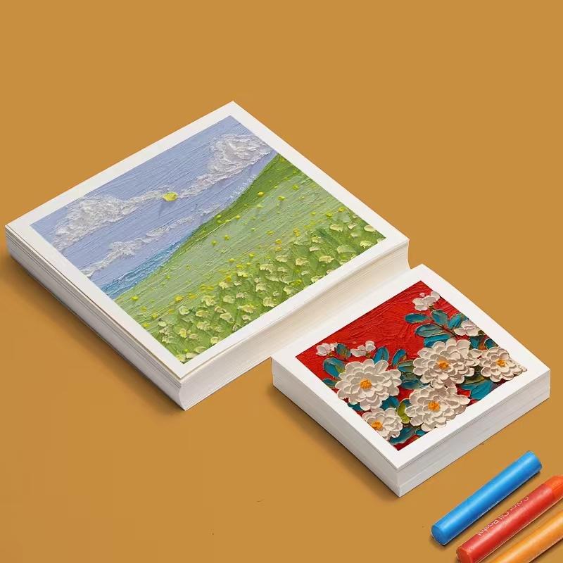 A5 유화 전용 작품 크리에이티브 미술용 종이 용지 200G 6x6cm 50매 - 상세 이미지 4