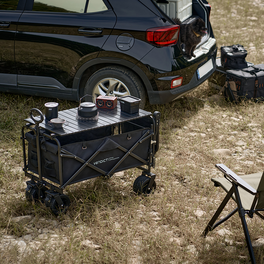 벤딕트 웨건 캠핑웨건 카트 접이식 캐리어 수레 외건 폴딩 대형 오픈형 로버 베이직패키지