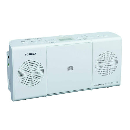 [해외]토시바 TOSHIBA AUX 스테레오 CD 플레이어 TY-C24 화이트