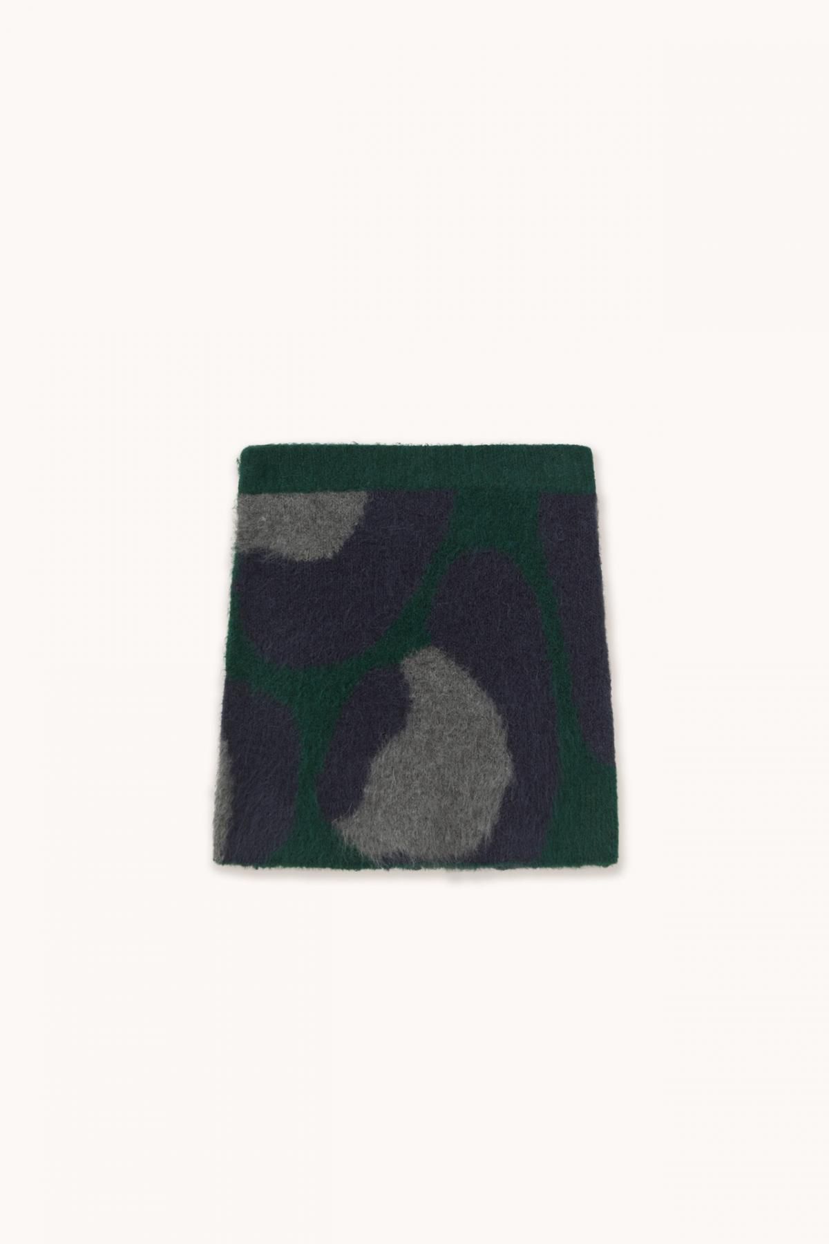 타이니코튼 애니멀 프린트 보틀그린 페이크퍼 미니 스커트 AW25-664M22 ONE COLOR - 상품 이미지
