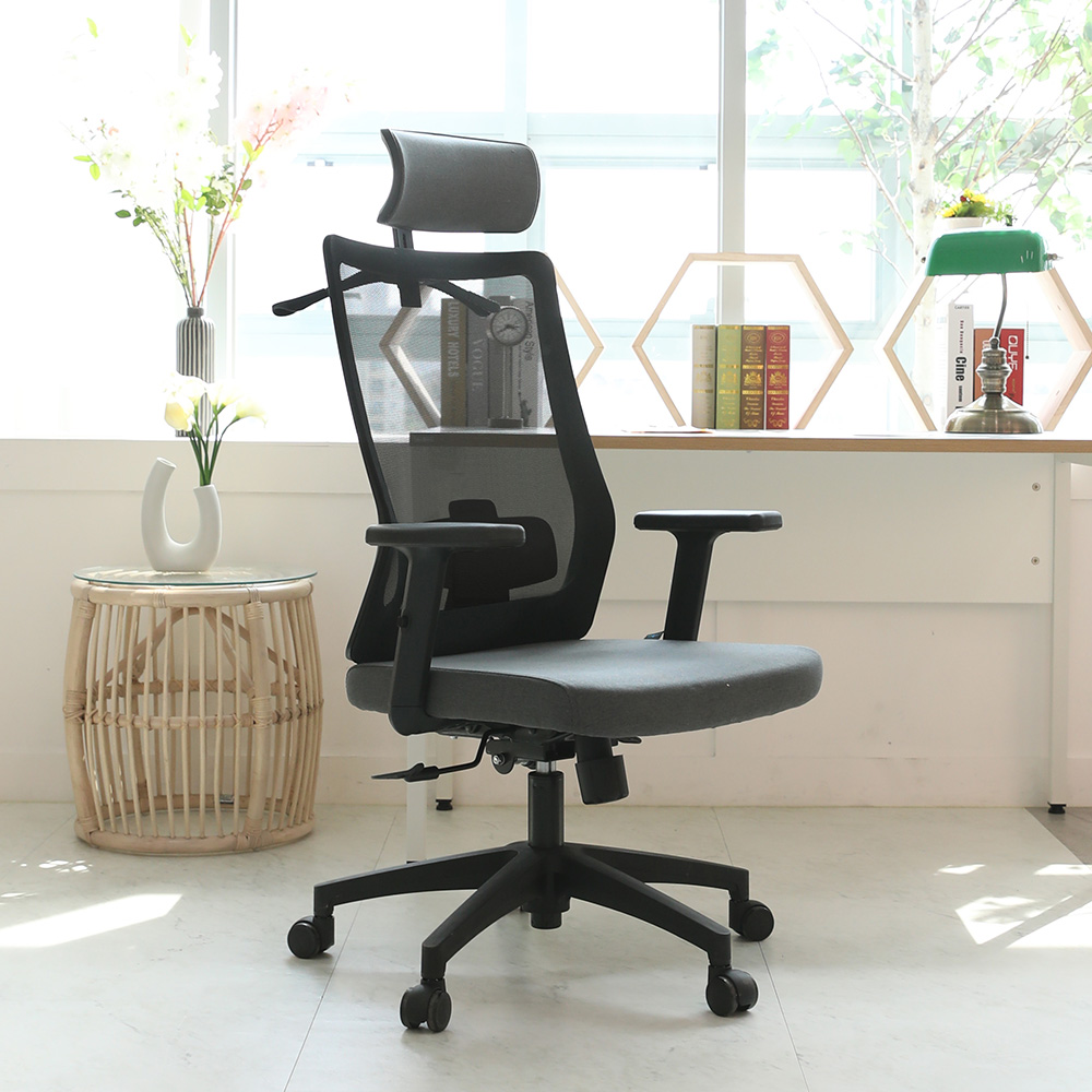 린백 LB31HB 블랙바디 헤드형 사무용 컴퓨터 책상의자 제품 이미지