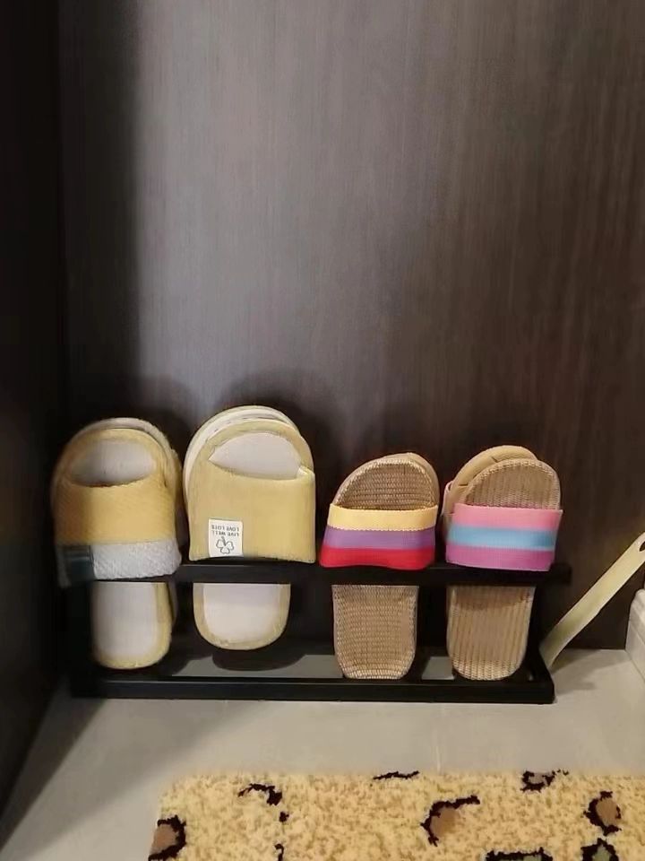 슬리퍼 거치대 신발 욕실화 입구 실내화 정리대 현관 43cm 화이트 - 상세 이미지 2