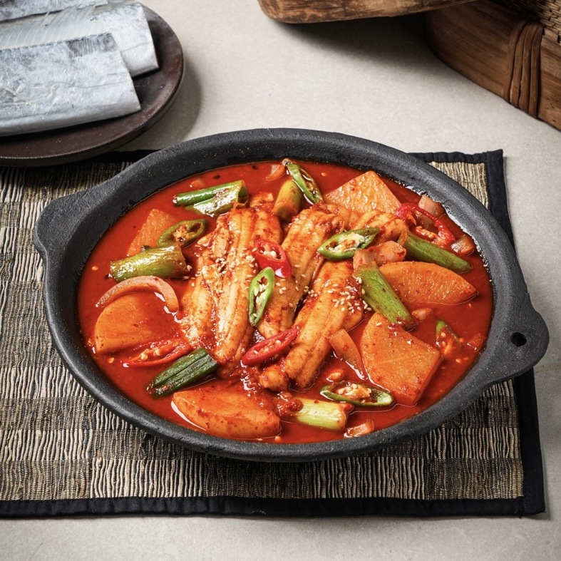 백해당 갈치조림 제주 자연산 순살 은갈치 캠핑 밀키트 950g