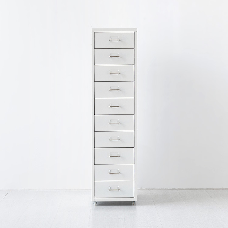 피하 서랍장 280X410X1090MM, 10단, 화이트 1112.8537 - 메인 이미지