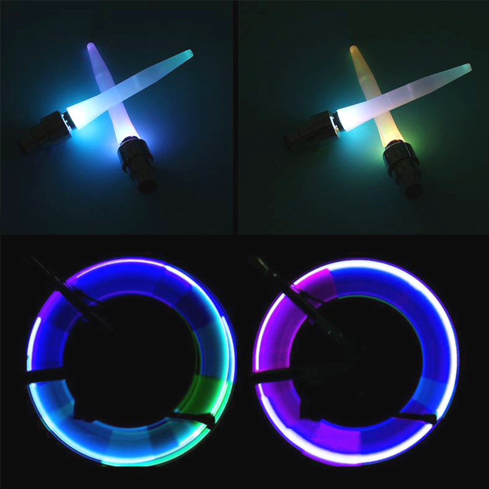 자전거 led 휠라이트 2세트 야간 라이딩 바퀴 안전 조명 - 상품 이미지