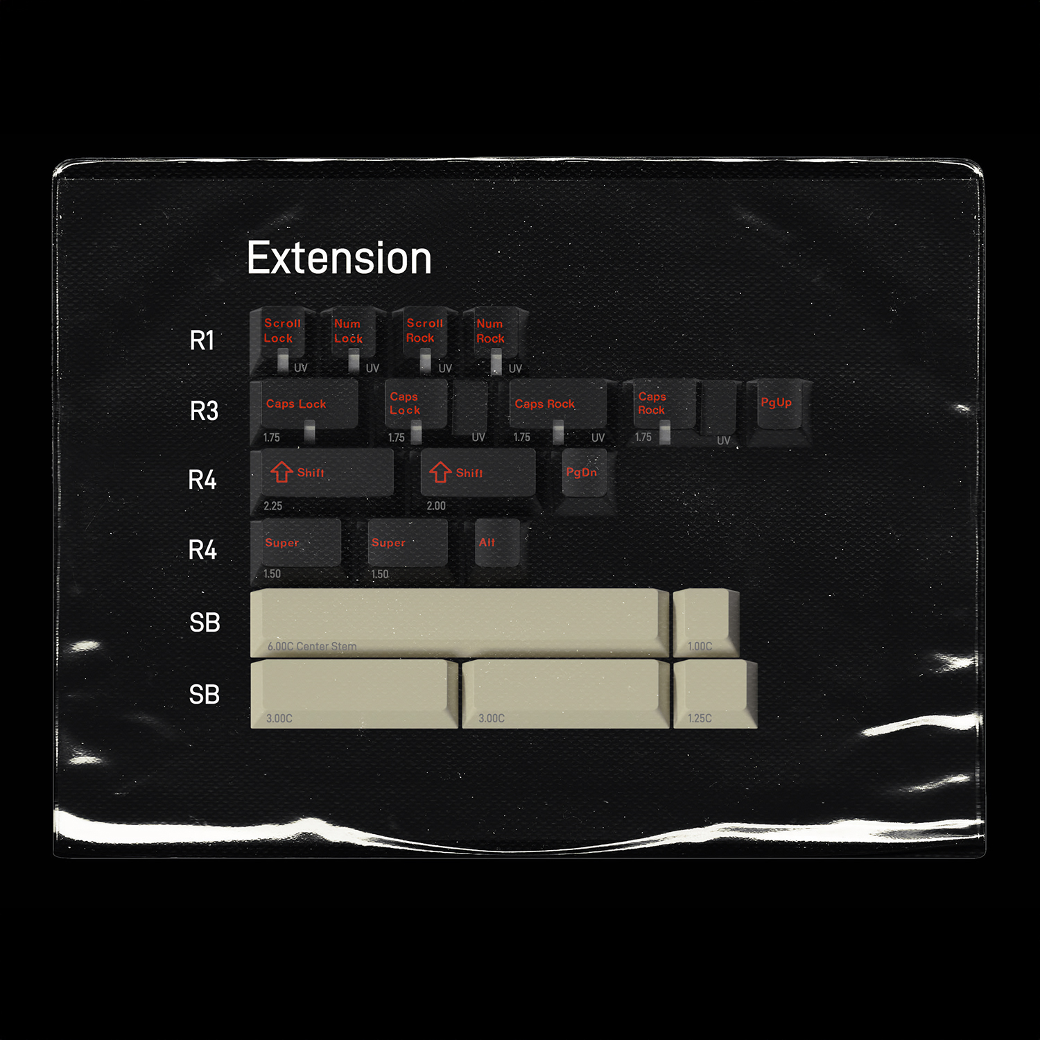GMK CYL Led Zep R2 키캡 추가구성 익스텐션 등 - 상품 이미지