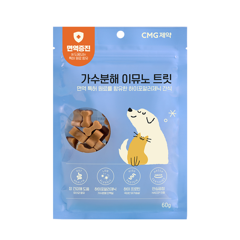 가수분해 이뮤노트릿 강아지 간식 기능성  영양간식 - 상품 이미지