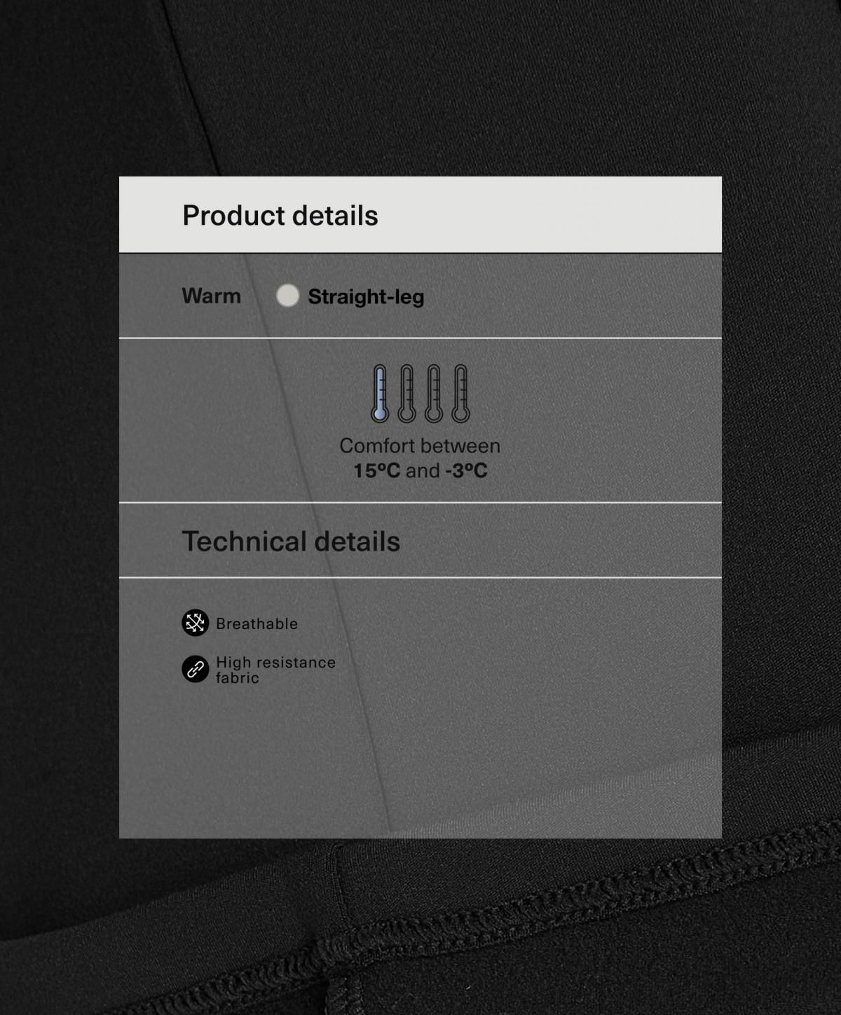 오이쇼 테크니컬 기모 하이웨이스트 스트레이트 팬츠 4011/230 BLACK - 상세 이미지 2