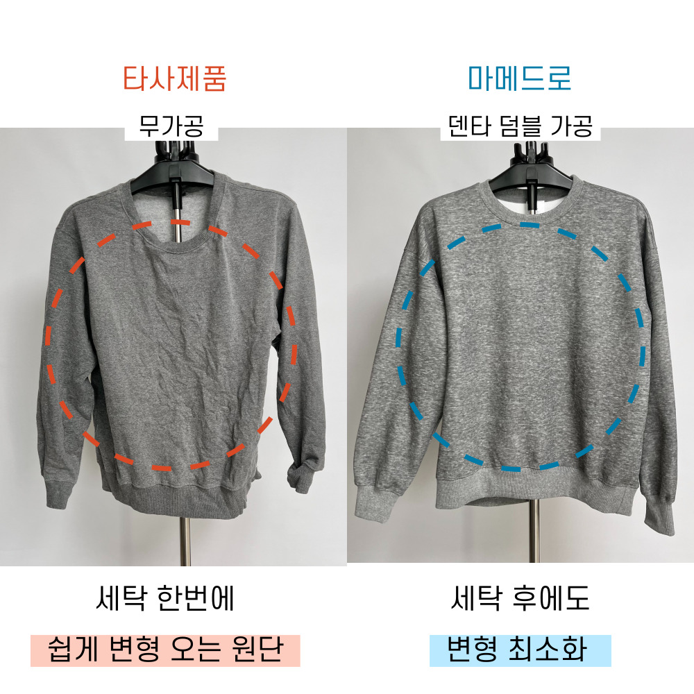 1+1 오버핏맨투맨 남자크롭맨투맨 무지맨투맨 이미지 6
