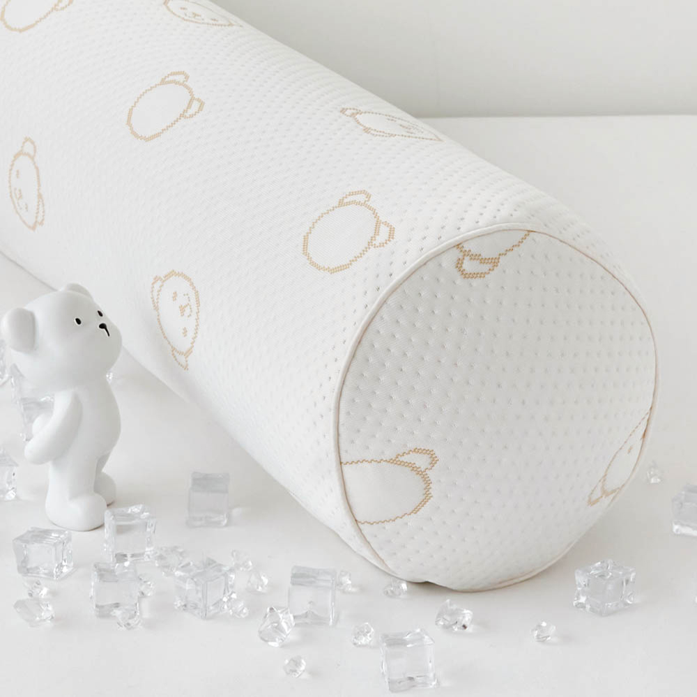 바디필로우 대형 원형 롱쿠션 안고자는 긴베개 듀라론쿨 냉감-젤리곰, 120cm