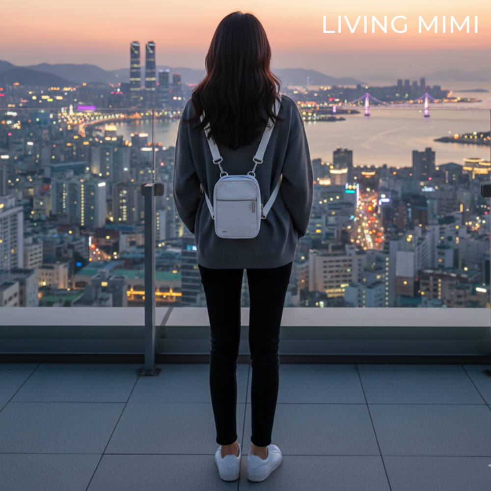 리빙미미 여행용 크로스백 유럽여행가방 슬링백 가벼운 여성 미니백 해외 핸드폰 안티스키밍