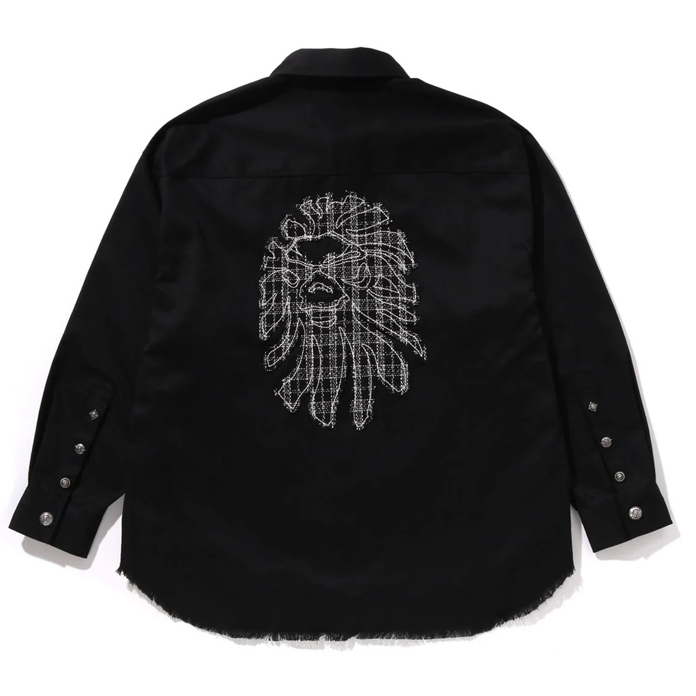 베이프 셔츠 HEAD TWEED TRIMMED SHACKET 1 1L70-140-310 - 상세 이미지 2