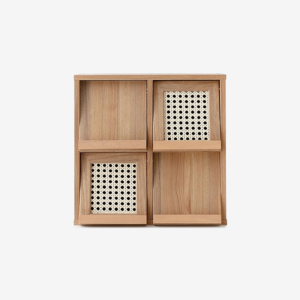벤탄 미니수납장 4문 NFM4242RT 420x200x420mm, 2단, 캄포어베니어 5959.8281 - 메인 이미지
