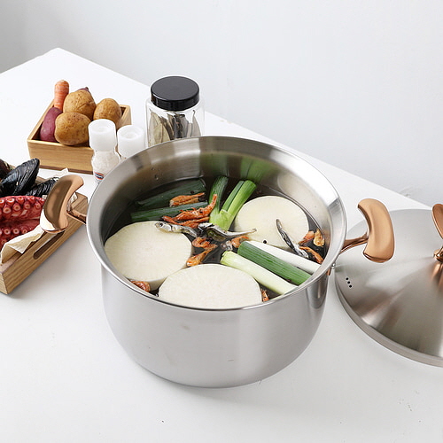 베세머 오리진 통5중 316스텐 냄비 인덕션 밀폐유 전골 찌개 / 24cm, 양수냄비 - 메인 이미지