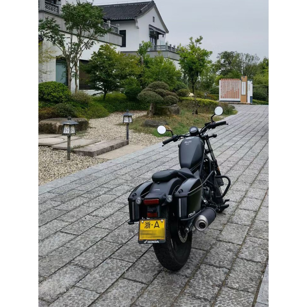 오토바이사이드박스 백 브라켓 수납 덮개 트렁크 수하물 리어백 좌우 - 상품 이미지