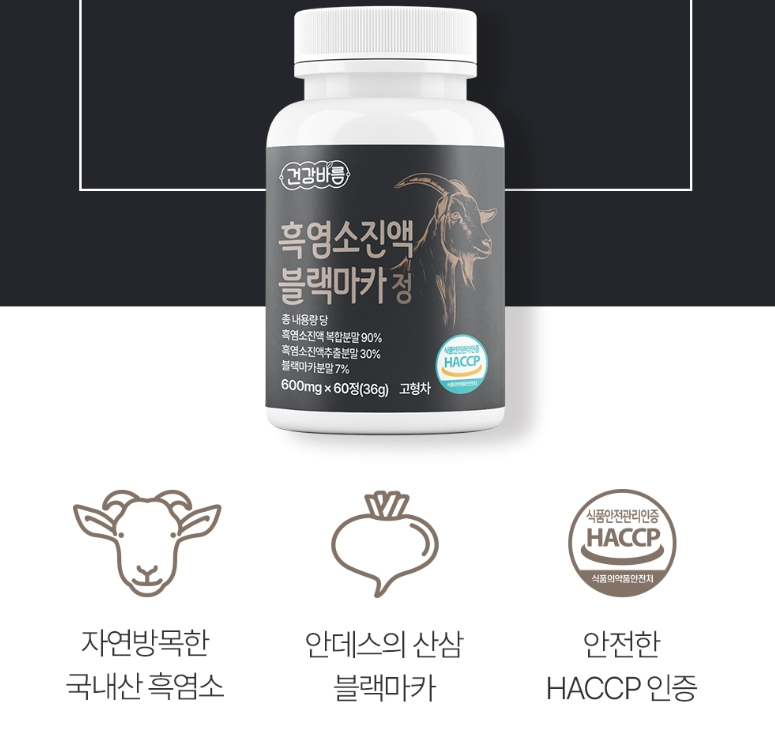 강력피로회복제 블랙마카 2100 2500 남자갱년기 약두달분 - 상세 이미지 2