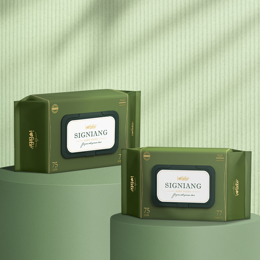 아이러브베베 시그니앙 더그린 75g 엠보 생분해원단 77매, 20개