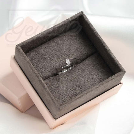 그대여 드롭 큐빅 오픈링 반지 (실버925 백금도금) 실버엔틱반지 학생커플링 엔틱실버반지