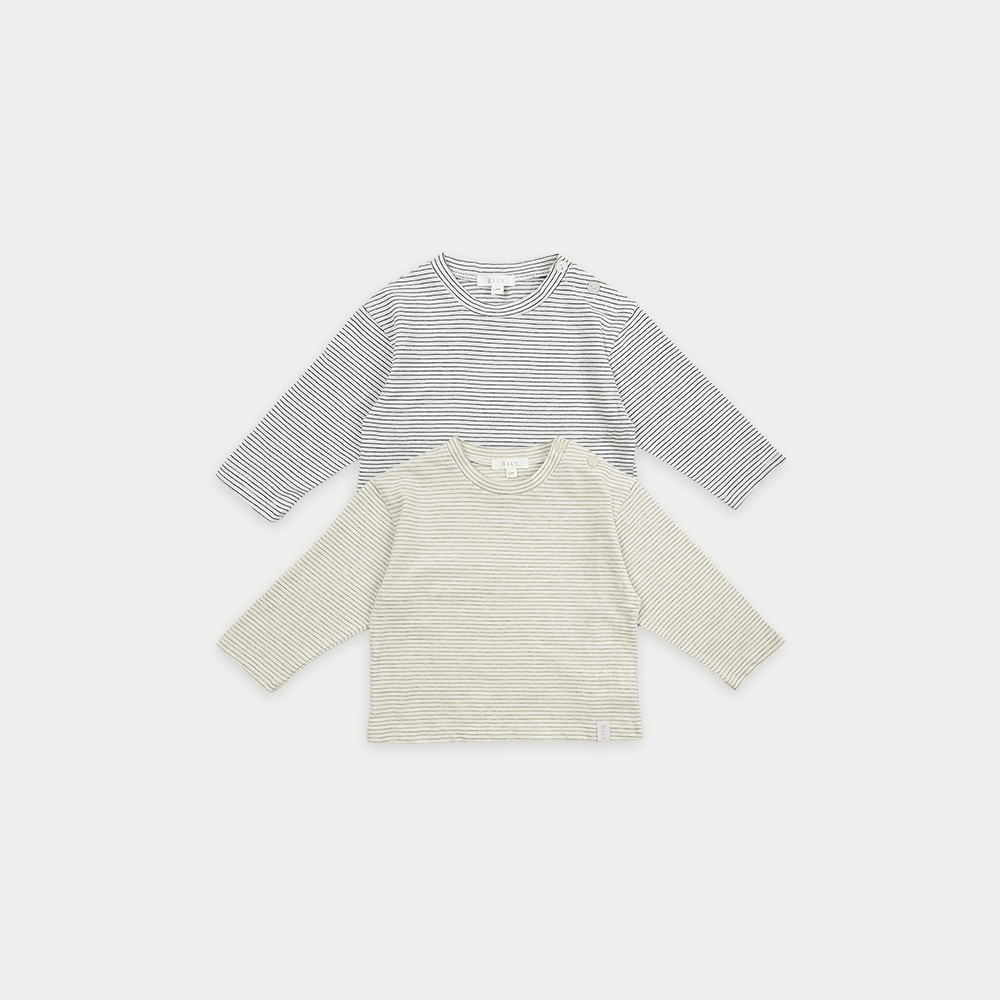 빌리 핀 스트라이프 티셔츠-2color (1-4Y) - 상세 이미지 4