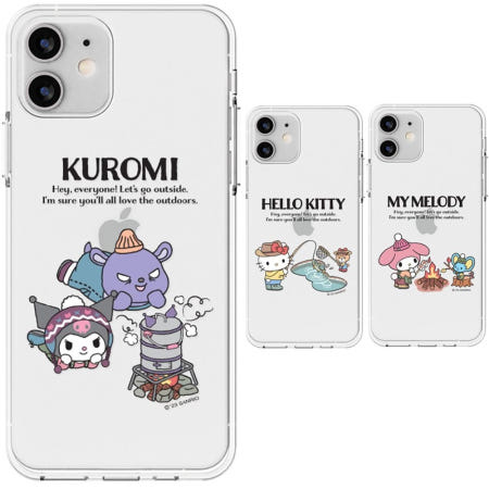 TC 갤럭시퀀텀3 산리오 듀오캠핑 케이스 투명 슬림 젤리 M536